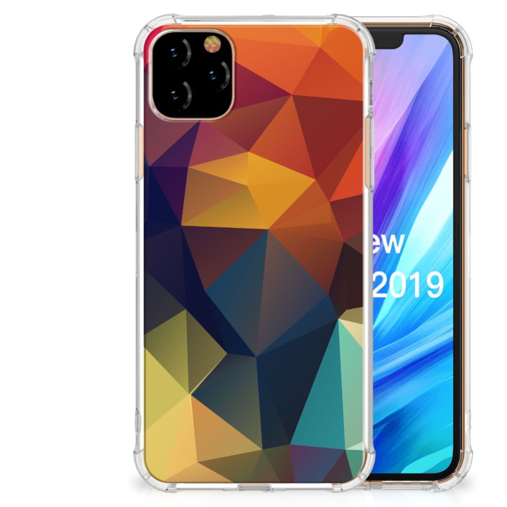 Apple iPhone 11 Pro Max Shockproof Case Polygon Color