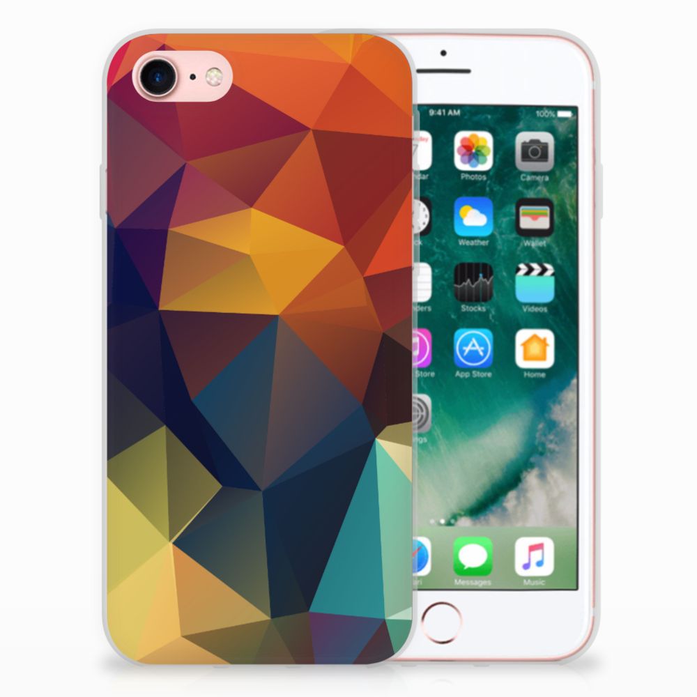 iPhone SE 2022 | SE 2020 | 8 | 7 TPU Hoesje Polygon Color