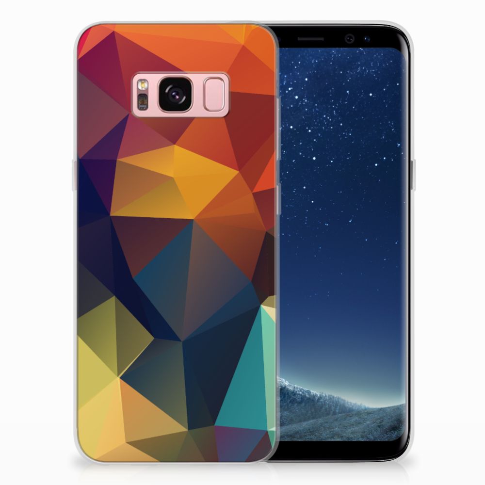 Samsung Galaxy S8 TPU Hoesje Polygon Color