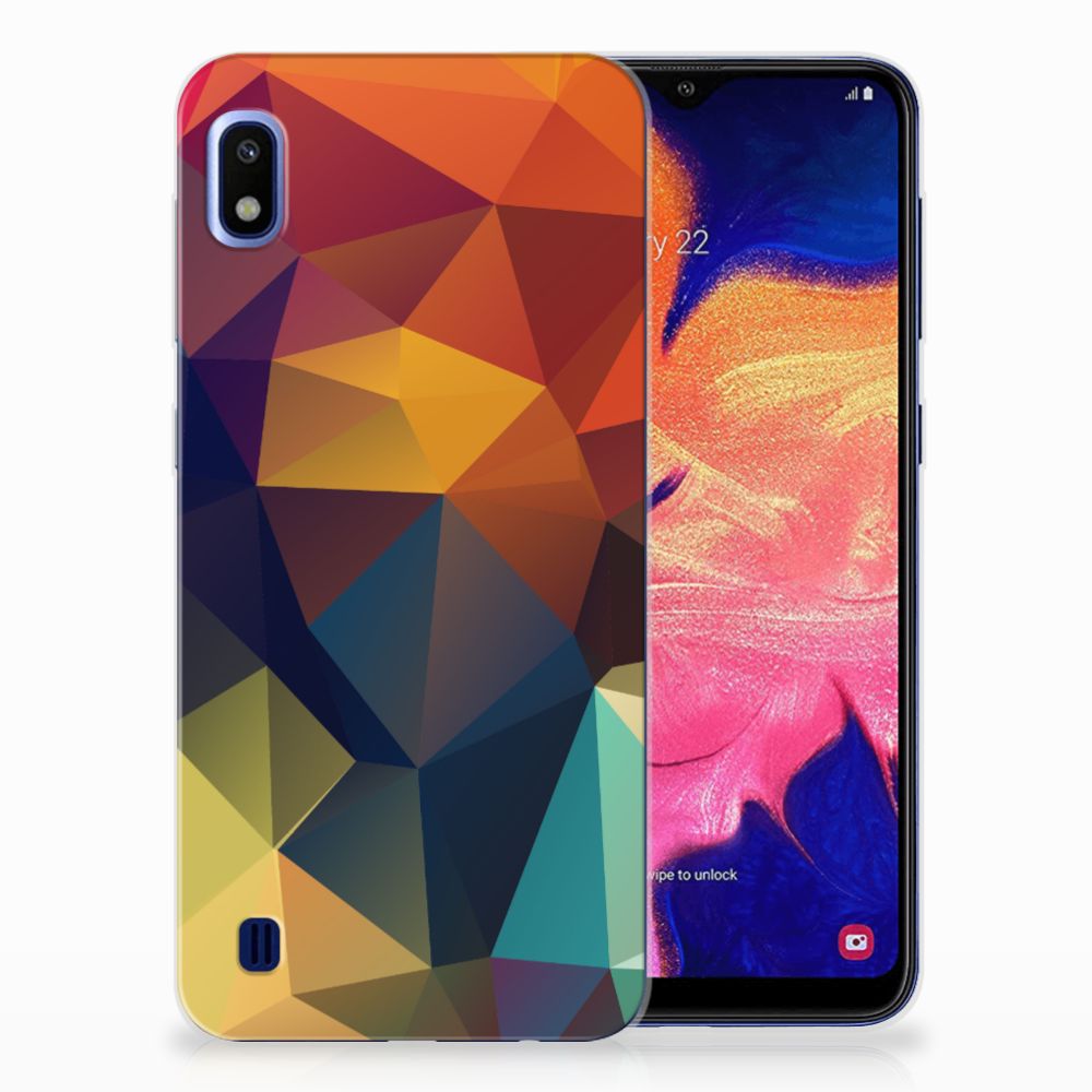 Samsung Galaxy A10 TPU Hoesje Polygon Color