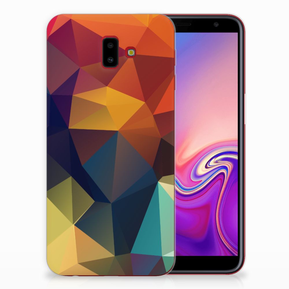 Samsung Galaxy J6 Plus (2018) TPU Hoesje Polygon Color