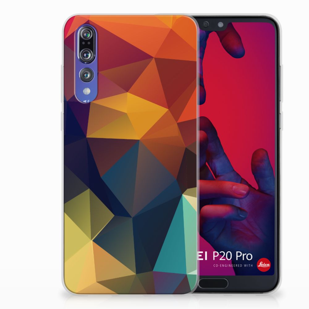 Huawei P20 Pro TPU Hoesje Polygon Color