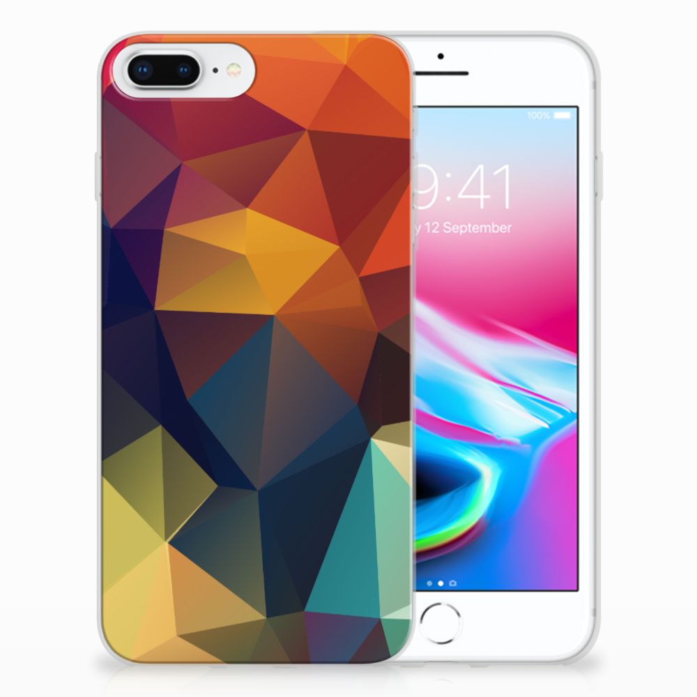 Apple iPhone 7 Plus | 8 Plus TPU Hoesje Polygon Color