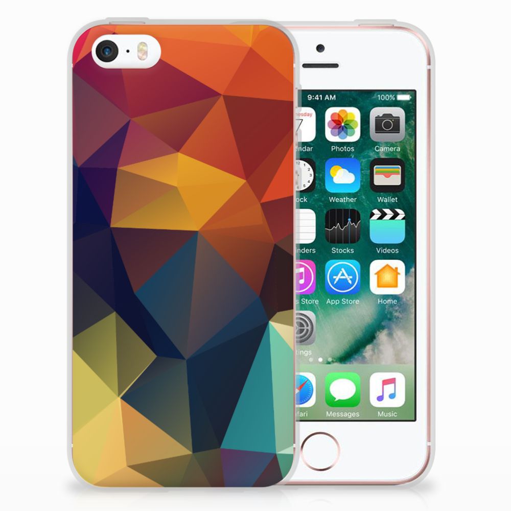 Apple iPhone SE | 5S TPU Hoesje Polygon Color