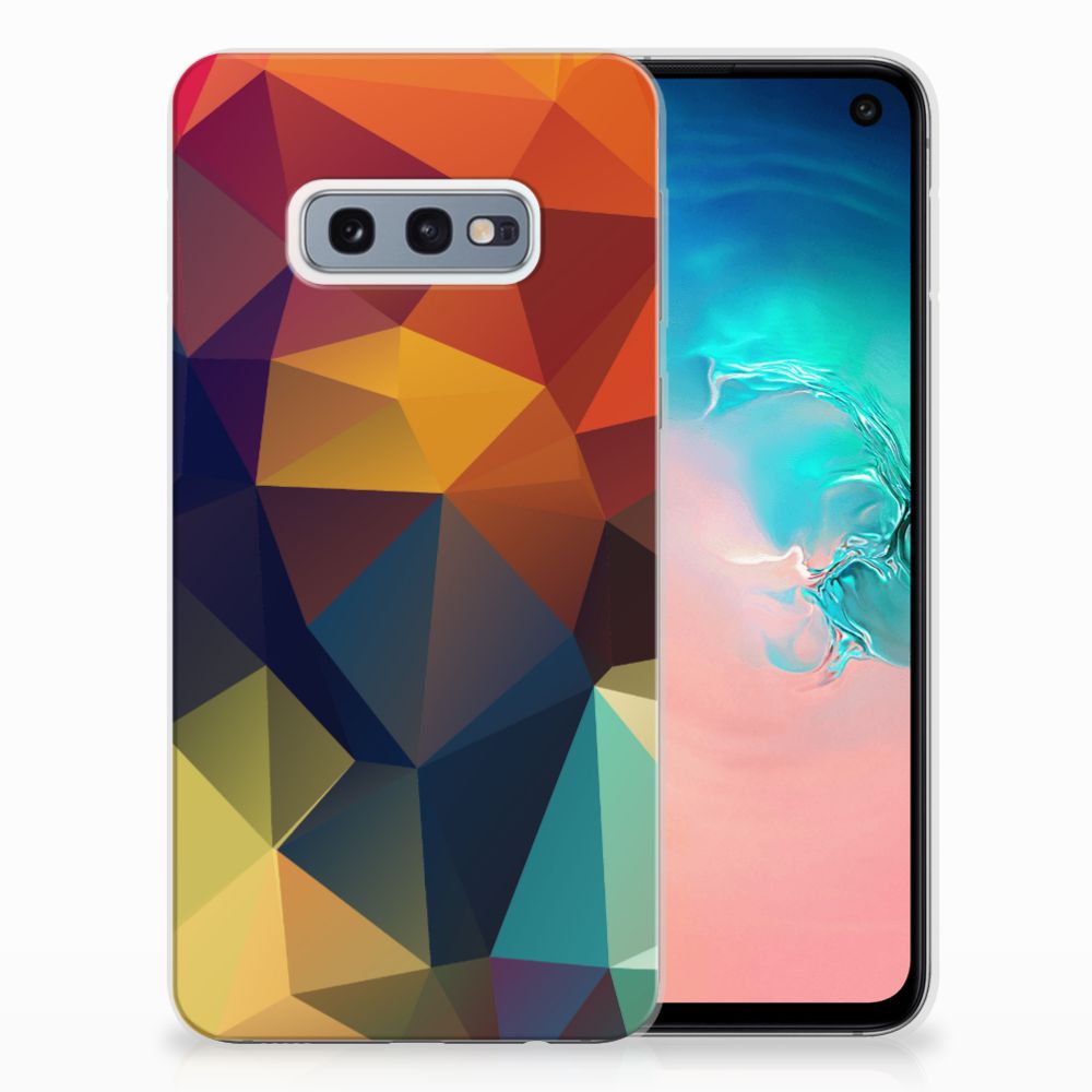 Samsung Galaxy S10e TPU Hoesje Polygon Color
