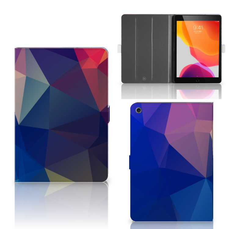 Apple iPad 10.2 (2019) Tablet Beschermhoes Polygon Dark