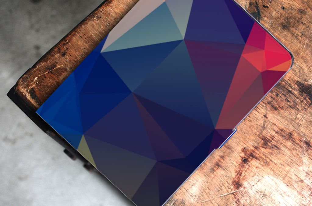 iPad Air (2020/2022) 10.9 inch Tablet Beschermhoes Polygon Dark