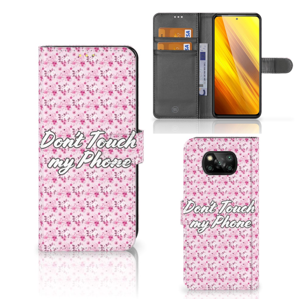 Xiaomi Poco X3 | Poco X3 Pro Portemonnee Hoesje Flowers Pink DTMP