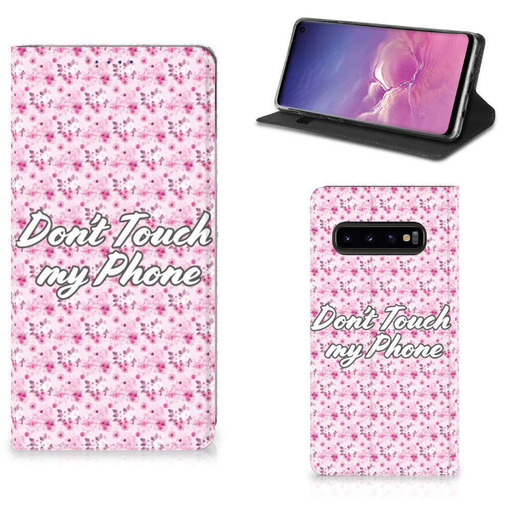 Samsung Galaxy S10 Design Case Flowers Pink DTMP