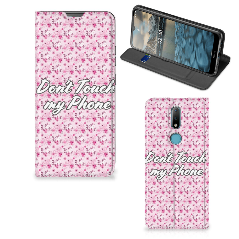 Nokia 2.4 Design Case Flowers Pink DTMP