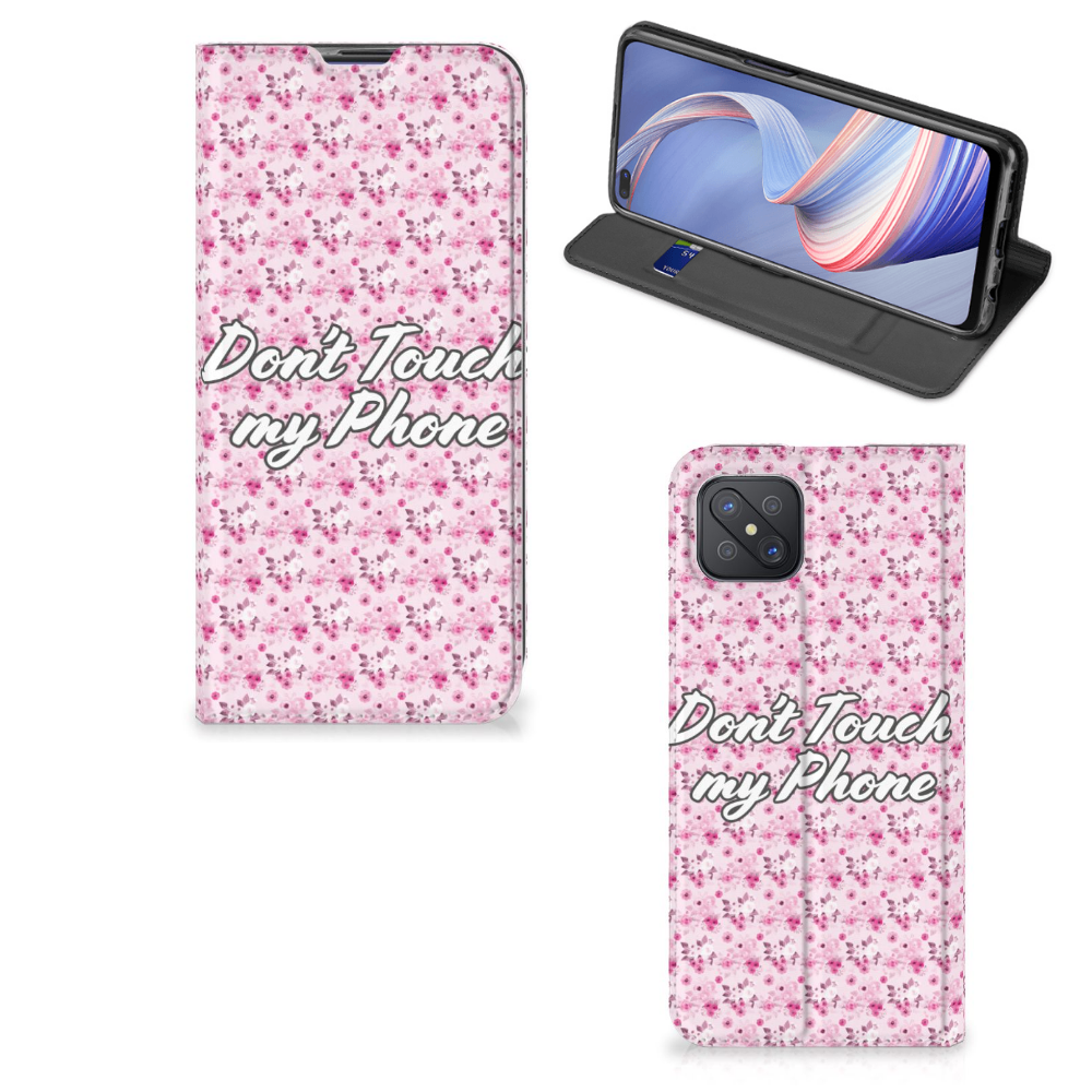 OPPO Reno4 Z 5G Design Case Flowers Pink DTMP