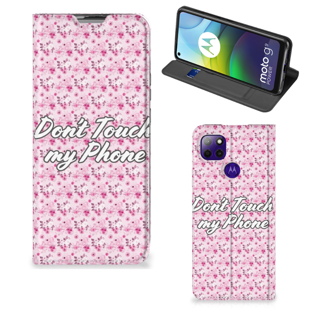 Motorola Moto G9 Power Design Case Flowers Pink DTMP