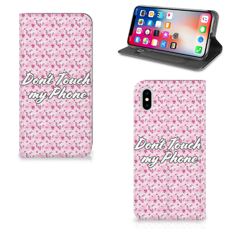 Apple iPhone Xs Max Design Case Flowers Pink DTMP