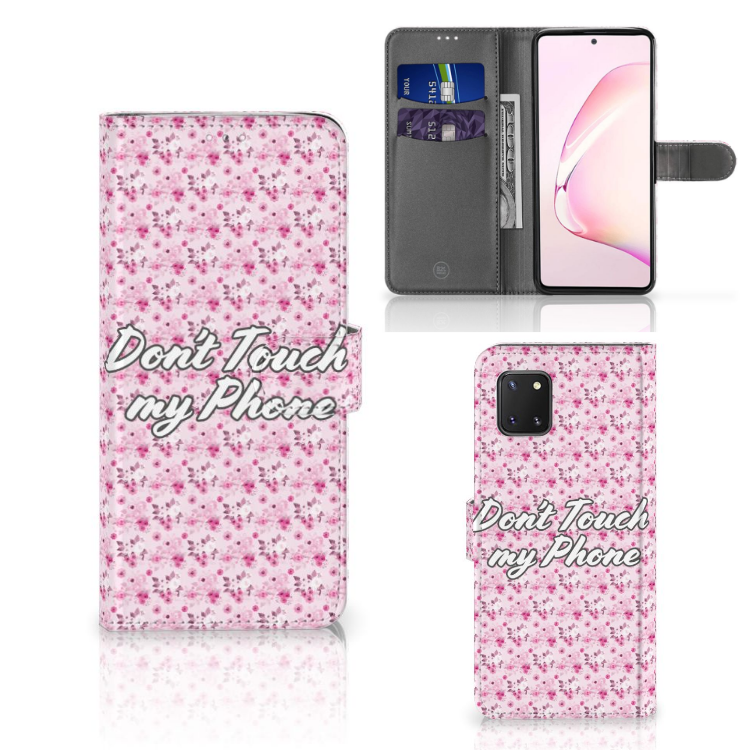 Samsung Note 10 Lite Portemonnee Hoesje Flowers Pink DTMP