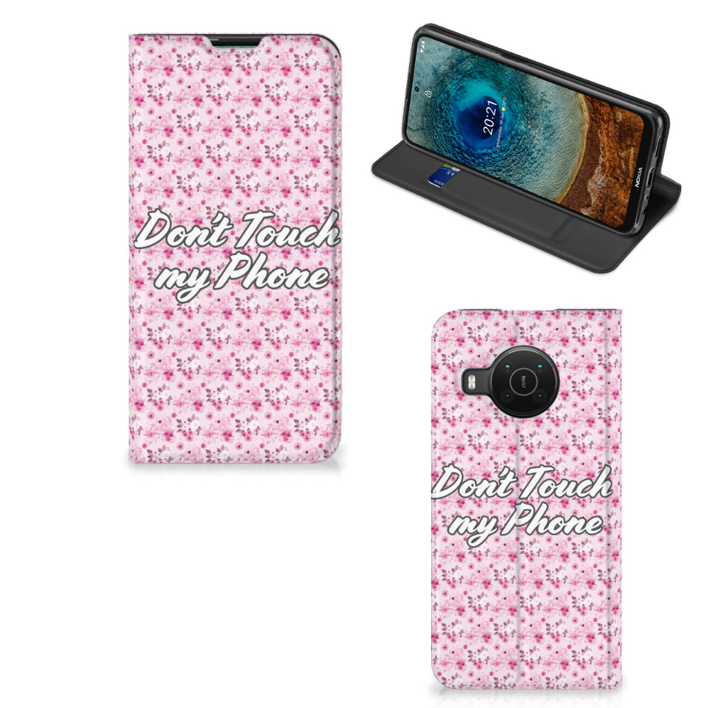 Nokia X20 | X10 Design Case Flowers Pink DTMP