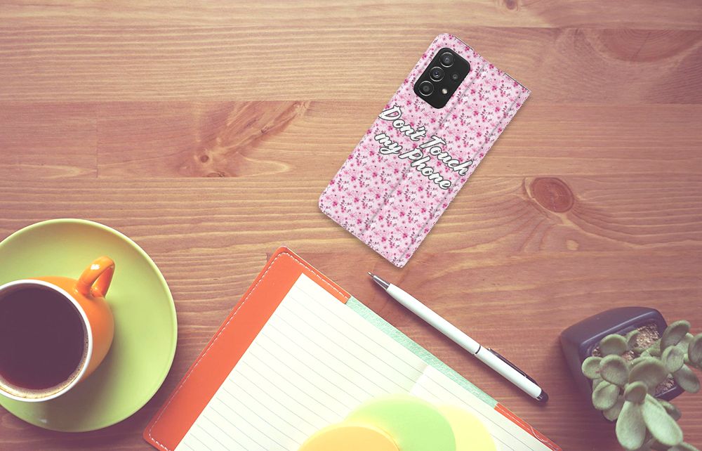 Samsung Galaxy A52 Design Case Flowers Pink DTMP
