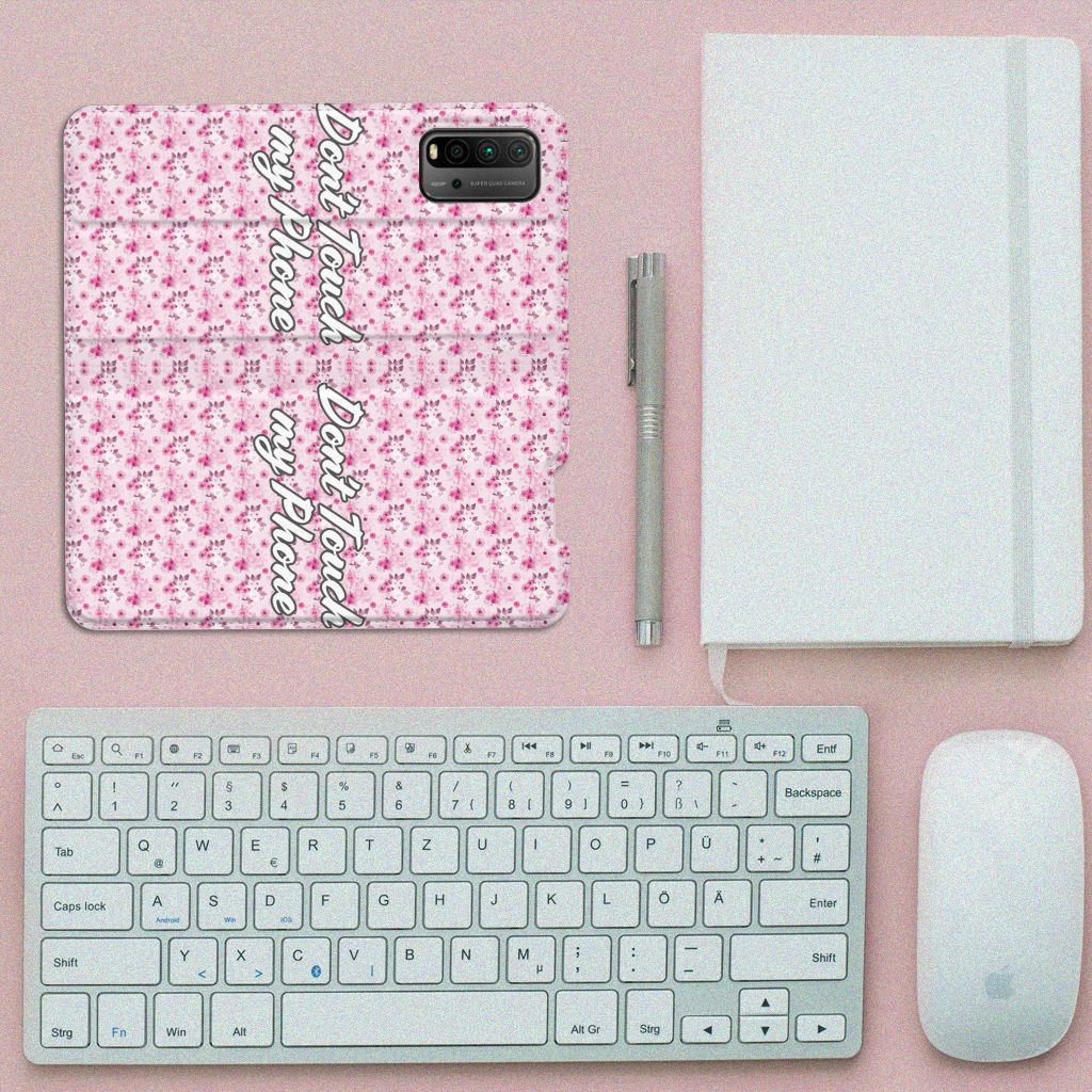 Xiaomi Poco M3 | Redmi 9T Design Case Flowers Pink DTMP