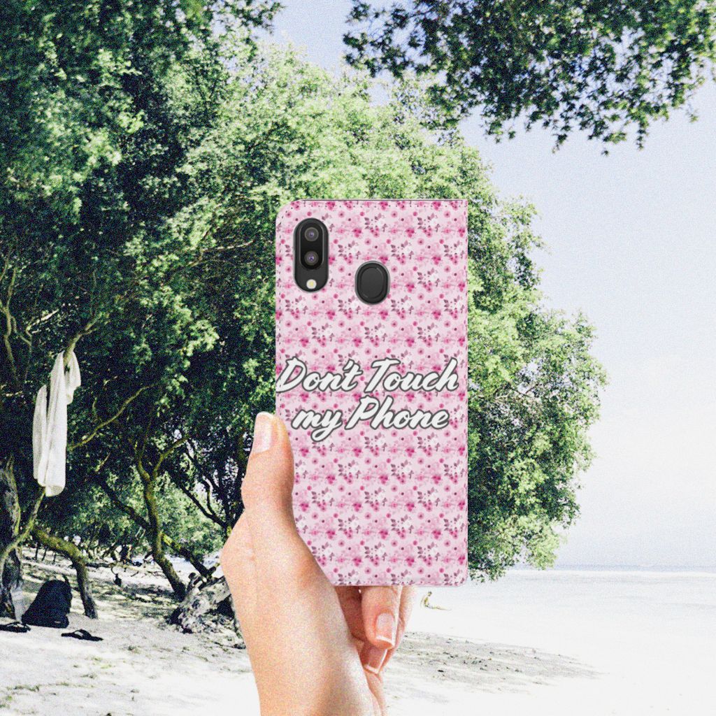 Samsung Galaxy M20 Design Case Flowers Pink DTMP