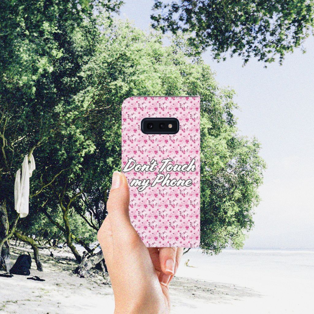 Samsung Galaxy S10e Design Case Flowers Pink DTMP