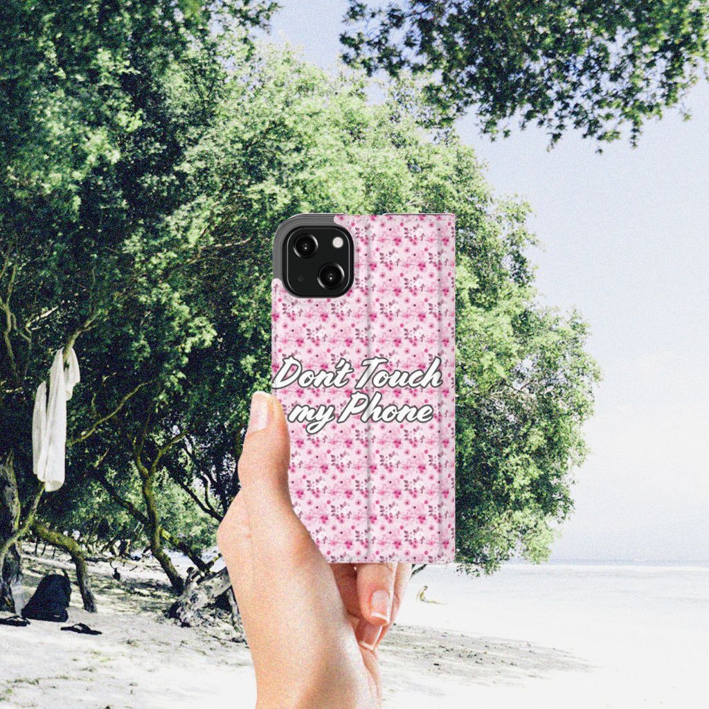 iPhone 13 Design Case Flowers Pink DTMP