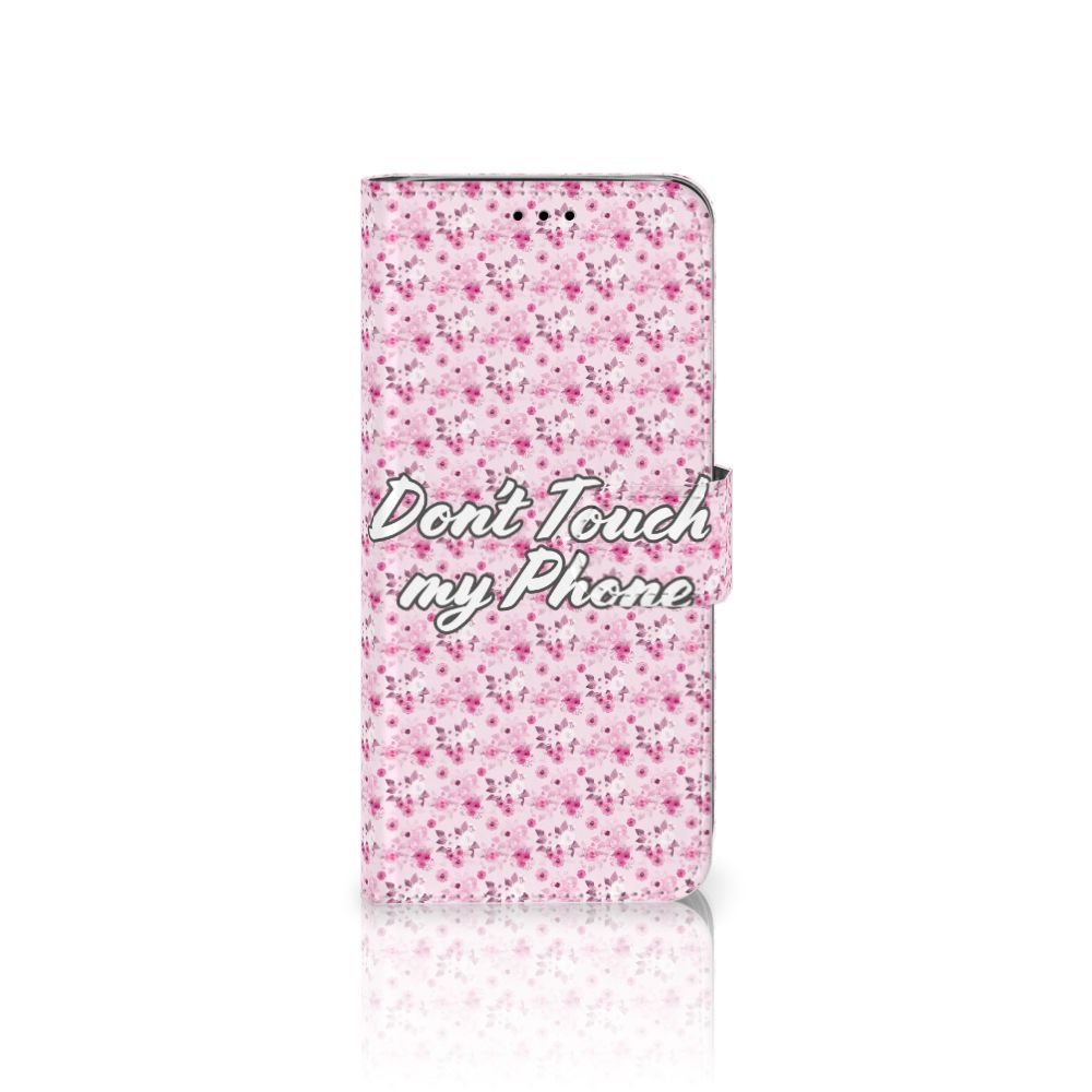 Samsung Galaxy A6 2018 Portemonnee Hoesje Flowers Pink DTMP