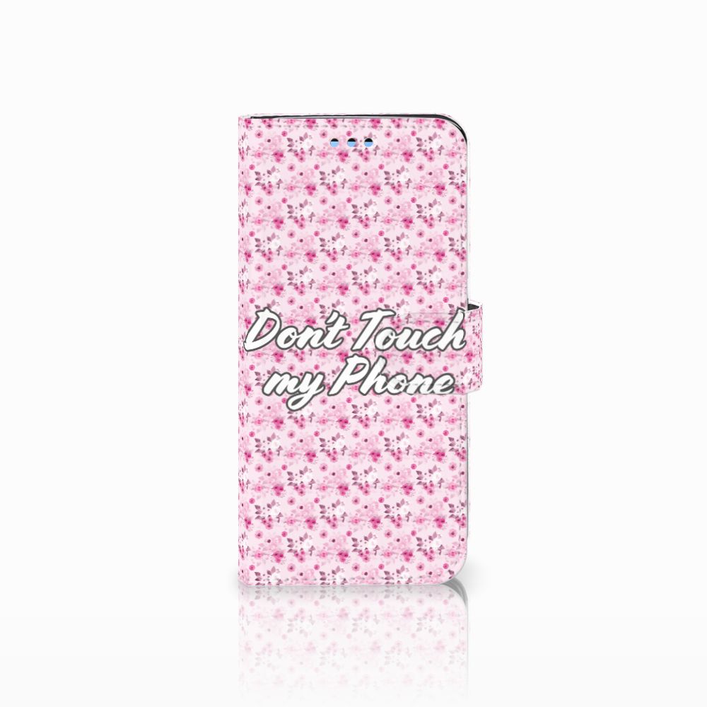 Samsung Galaxy S9 Portemonnee Hoesje Flowers Pink DTMP