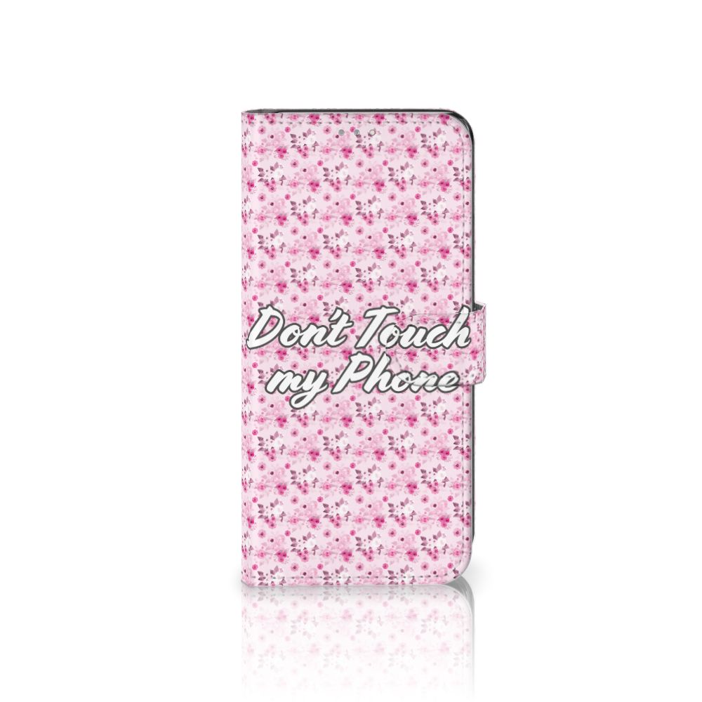 OnePlus Nord N100 Portemonnee Hoesje Flowers Pink DTMP
