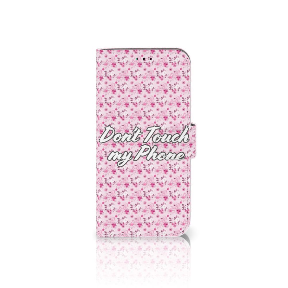 Samsung Galaxy A40 Portemonnee Hoesje Flowers Pink DTMP