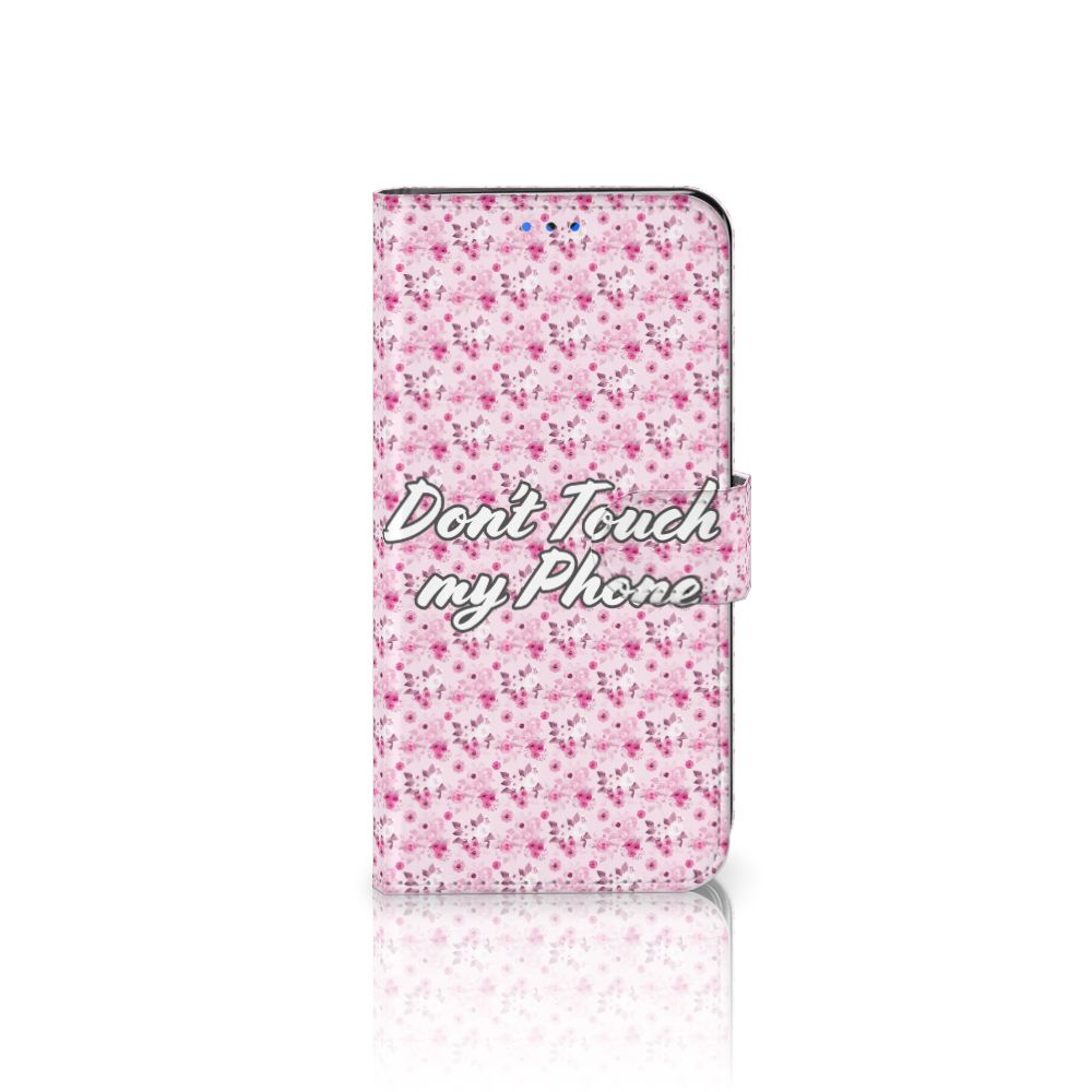 Huawei P Smart 2020 Portemonnee Hoesje Flowers Pink DTMP
