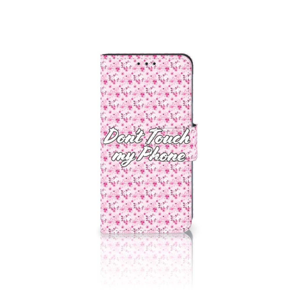 Samsung Galaxy A3 2017 Portemonnee Hoesje Flowers Pink DTMP