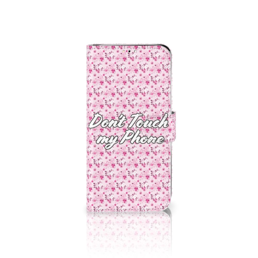 Huawei Y6 (2019) Portemonnee Hoesje Flowers Pink DTMP