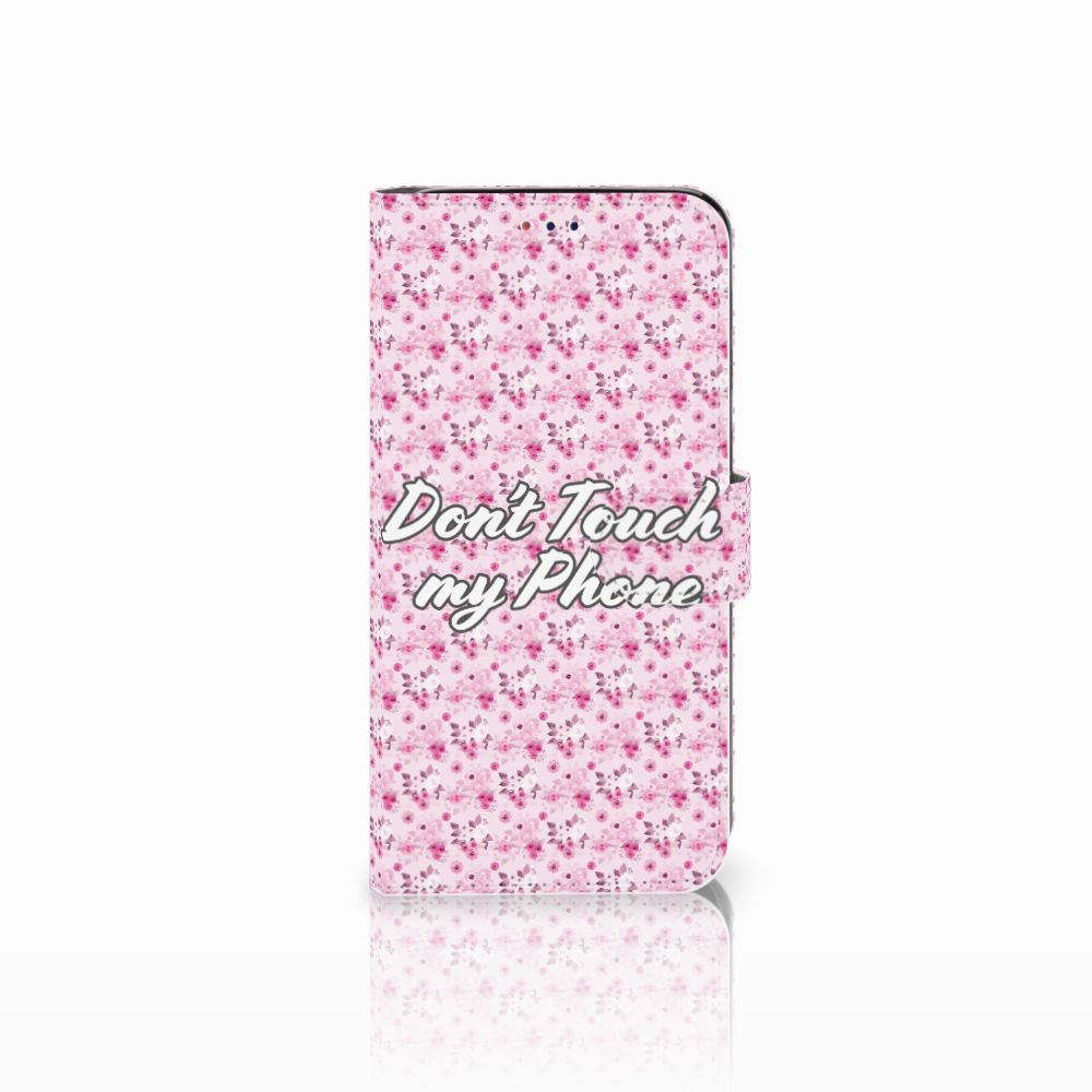 Samsung Galaxy A10 Portemonnee Hoesje Flowers Pink DTMP