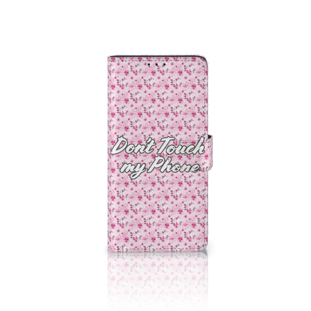 Samsung Xcover Pro Portemonnee Hoesje Flowers Pink DTMP