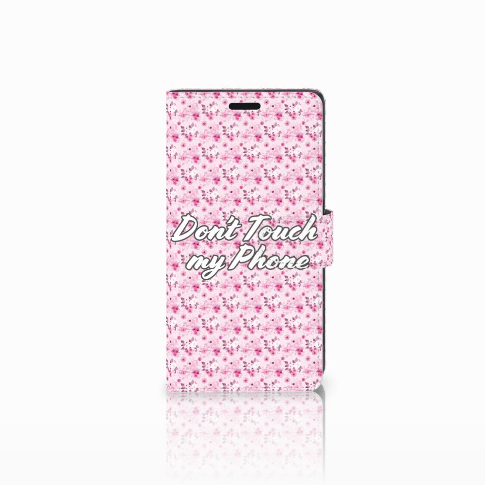 Sony Xperia XZ | Sony Xperia XZs Portemonnee Hoesje Flowers Pink DTMP