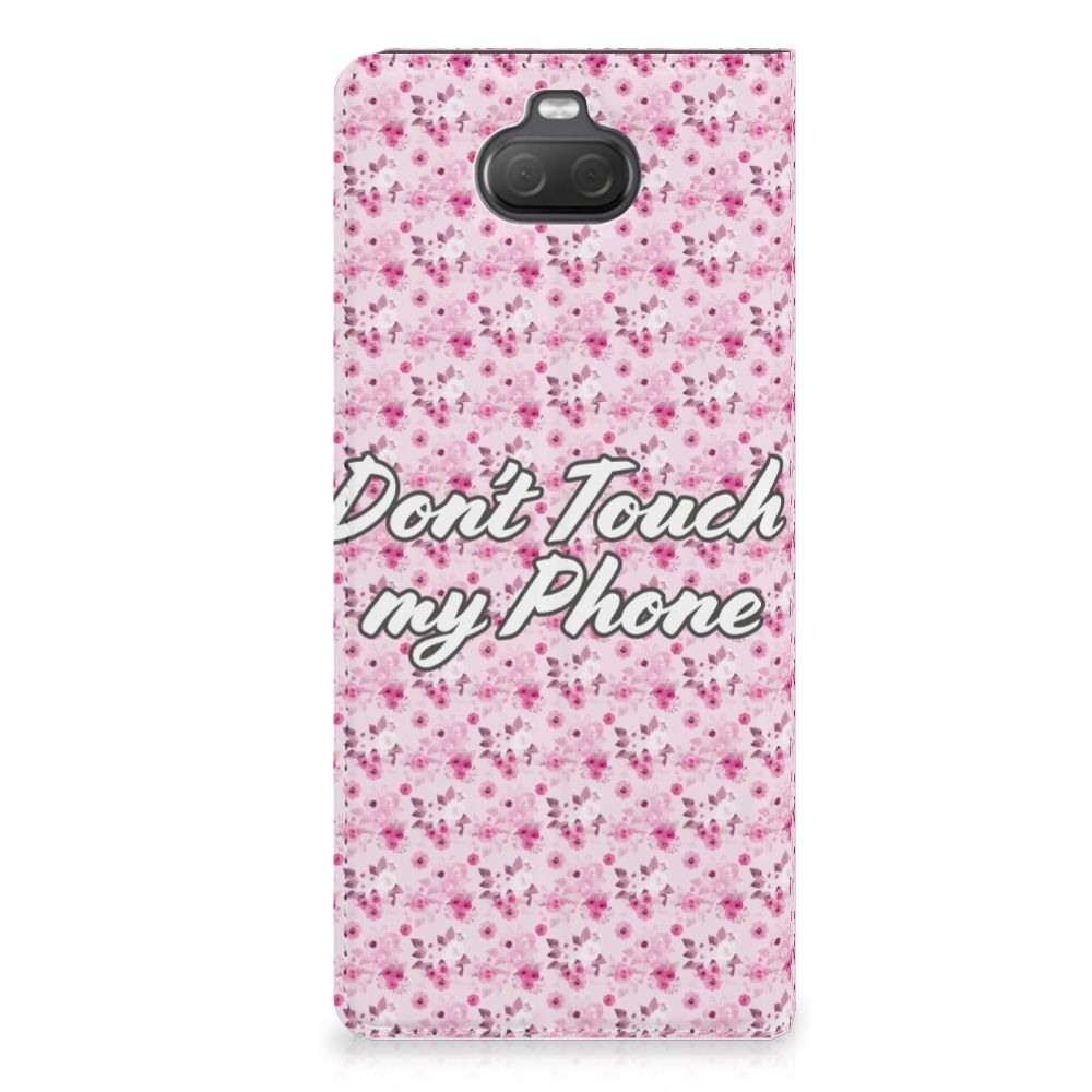 Sony Xperia 10 Design Case Flowers Pink DTMP