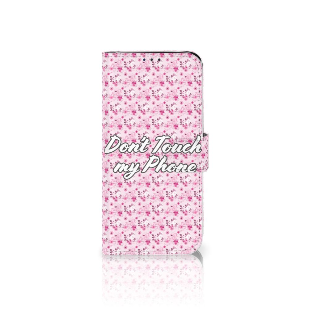 Samsung Galaxy A20e Portemonnee Hoesje Flowers Pink DTMP