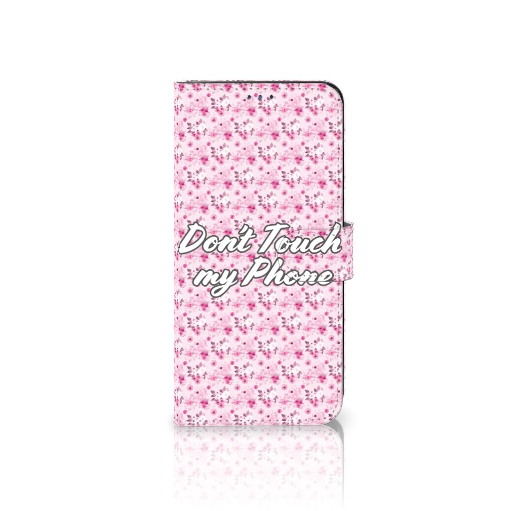 Motorola Moto G22 Portemonnee Hoesje Flowers Pink DTMP