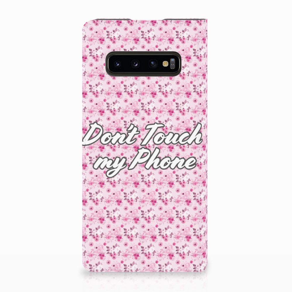 Samsung Galaxy S10 Plus Design Case Flowers Pink DTMP