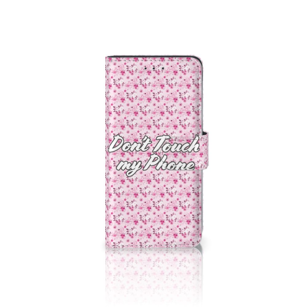 Huawei P20 Portemonnee Hoesje Flowers Pink DTMP