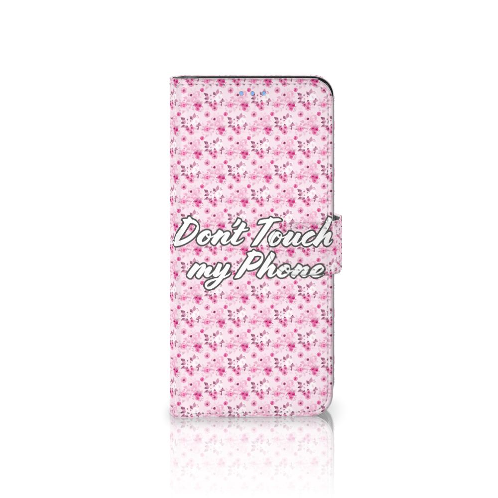 OPPO A73 5G Portemonnee Hoesje Flowers Pink DTMP