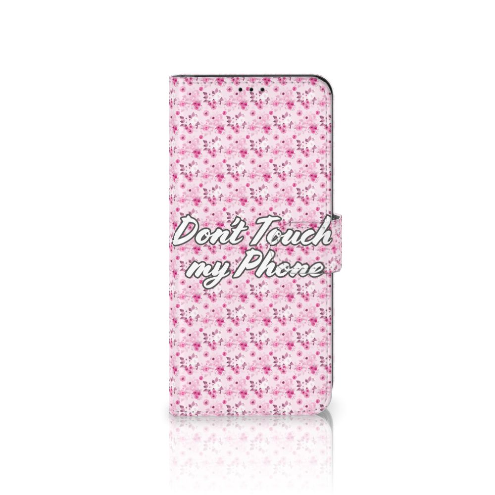 Samsung Galaxy S21 Ultra Portemonnee Hoesje Flowers Pink DTMP