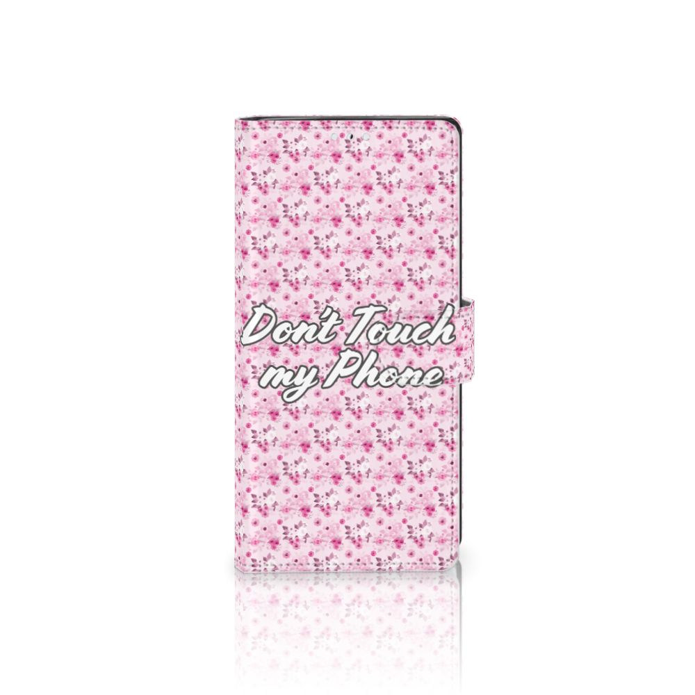 Samsung Galaxy Note 10 Portemonnee Hoesje Flowers Pink DTMP