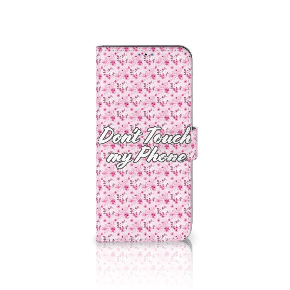 Samsung Galaxy A03s Portemonnee Hoesje Flowers Pink DTMP