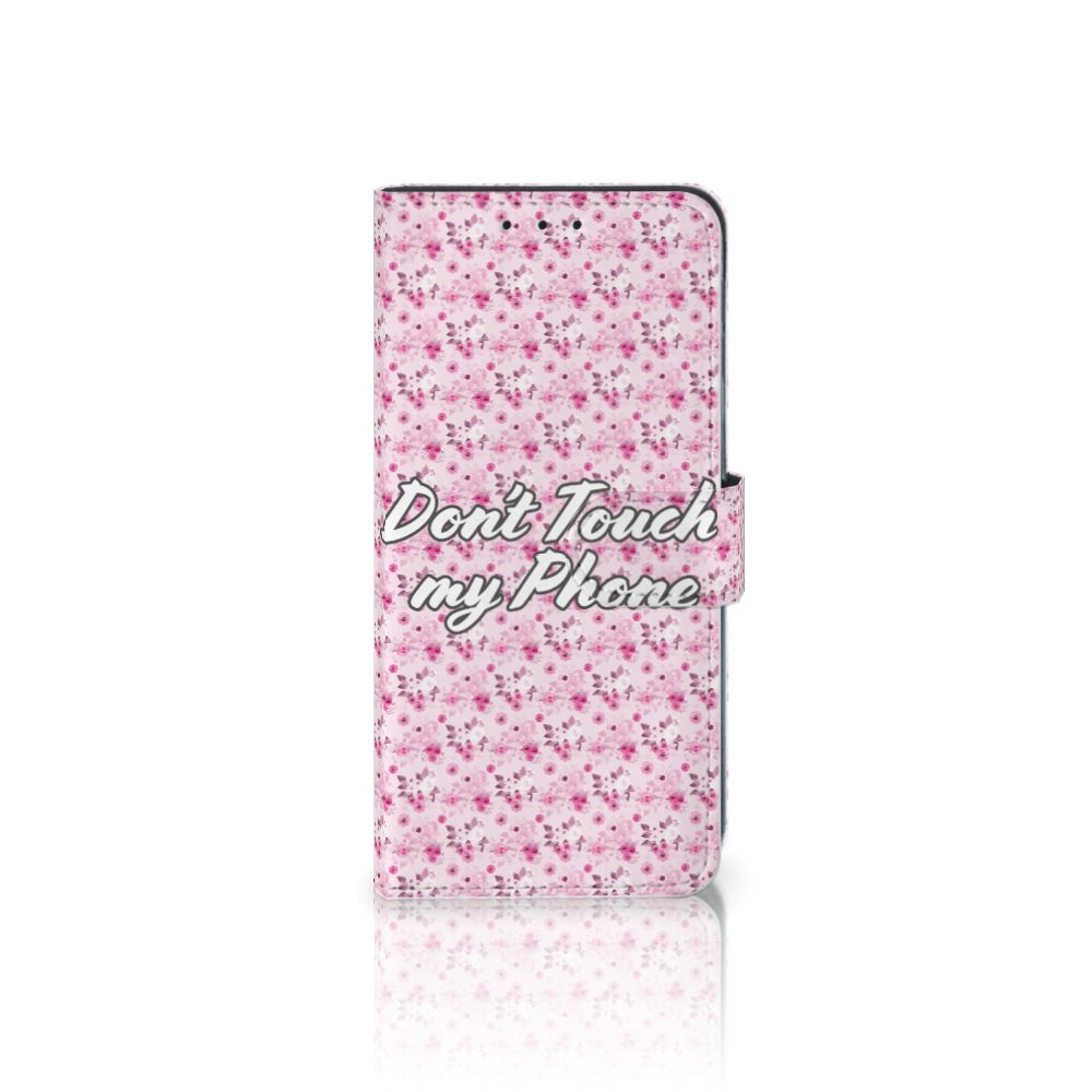 Xiaomi Redmi 8A Portemonnee Hoesje Flowers Pink DTMP