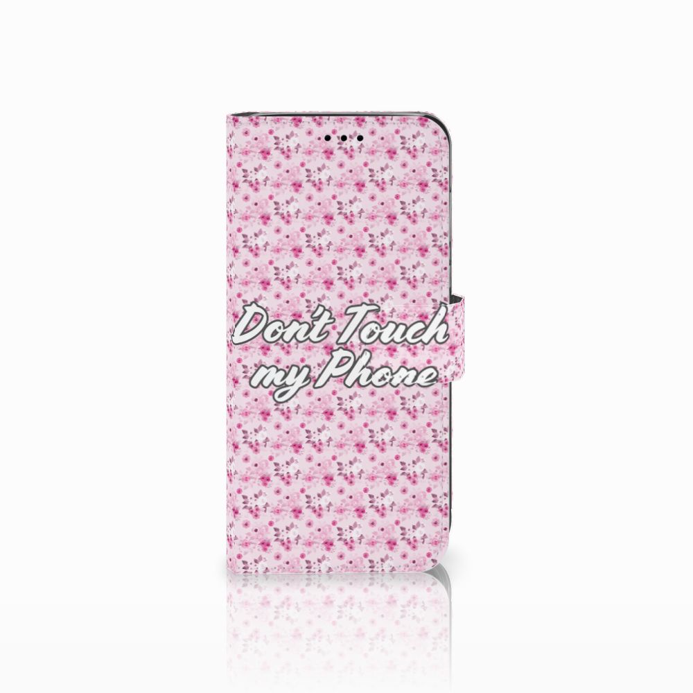Huawei P20 Lite Portemonnee Hoesje Flowers Pink DTMP