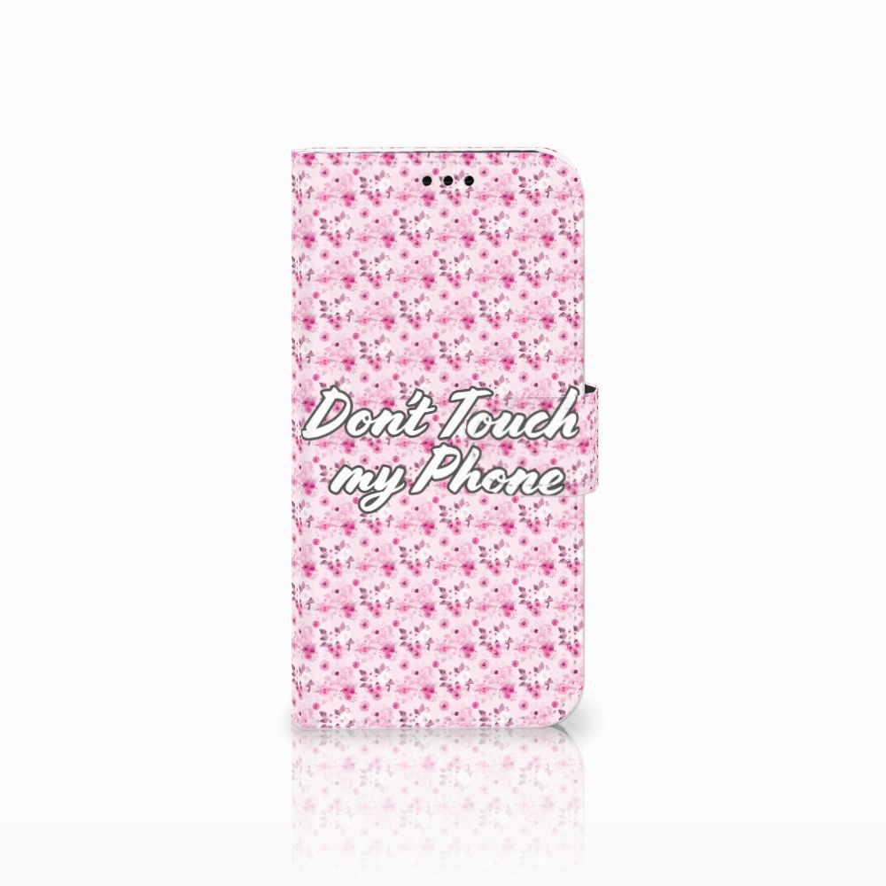 Samsung Galaxy A5 2017 Portemonnee Hoesje Flowers Pink DTMP