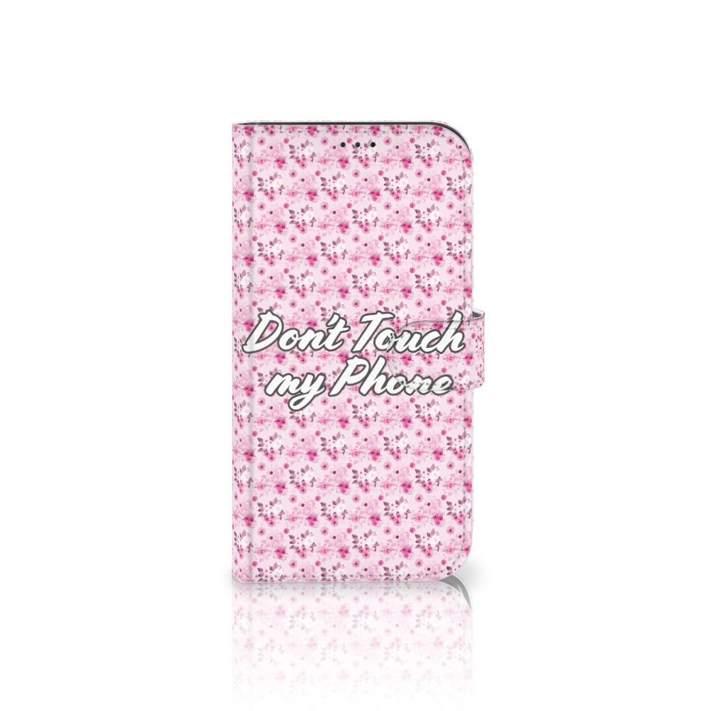 Apple iPhone 12 Pro Max Portemonnee Hoesje Flowers Pink DTMP