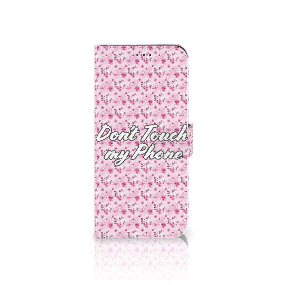 Samsung Galaxy A50 Portemonnee Hoesje Flowers Pink DTMP