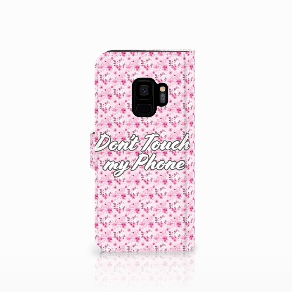 Samsung Galaxy S9 Portemonnee Hoesje Flowers Pink DTMP