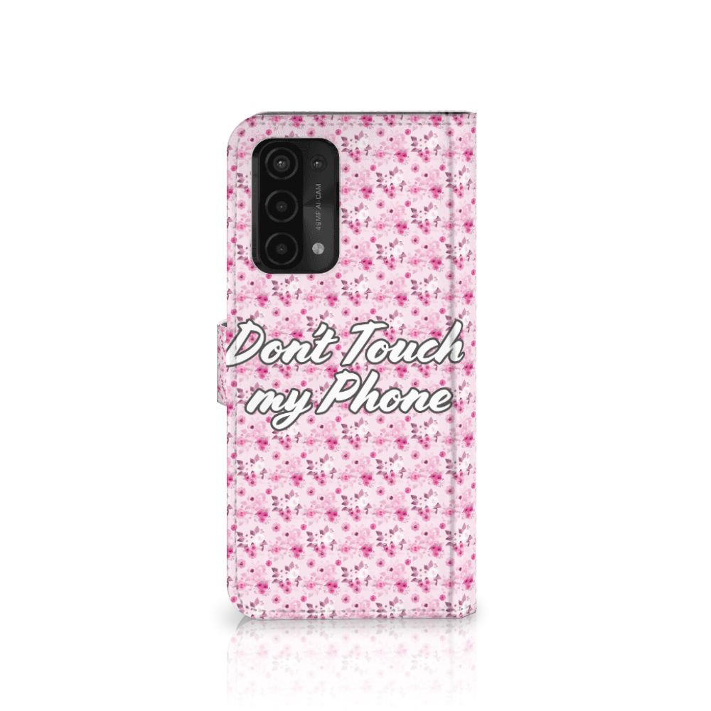 OPPO A54 5G | A74 5G | A93 5G Portemonnee Hoesje Flowers Pink DTMP